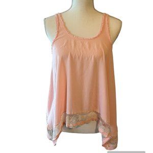 Free People Mittoshop Lace Hem Tank